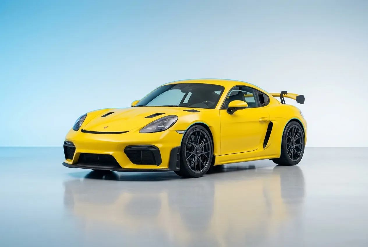 פורשה 718 קאיימן GT4 RS צהוב